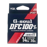 YGK G-Soul DFC 100% Fluorocarbon Leader (Clear) 30m-Fluorocarbon-YGK-Carolina Fishing Tackle LLC