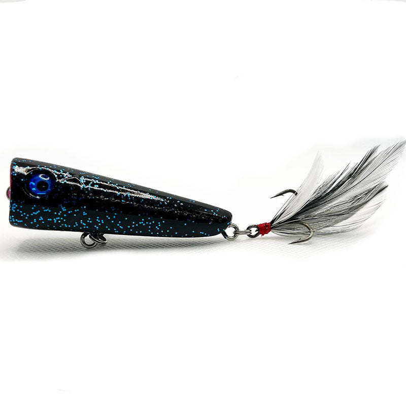 Geecrack 68 Strabbo Popper - #003 Hologram Shad-#006 Hot Tiger Frog (Bone)-#008 Mirror Ball - Carolina Fishing Tackle LLC