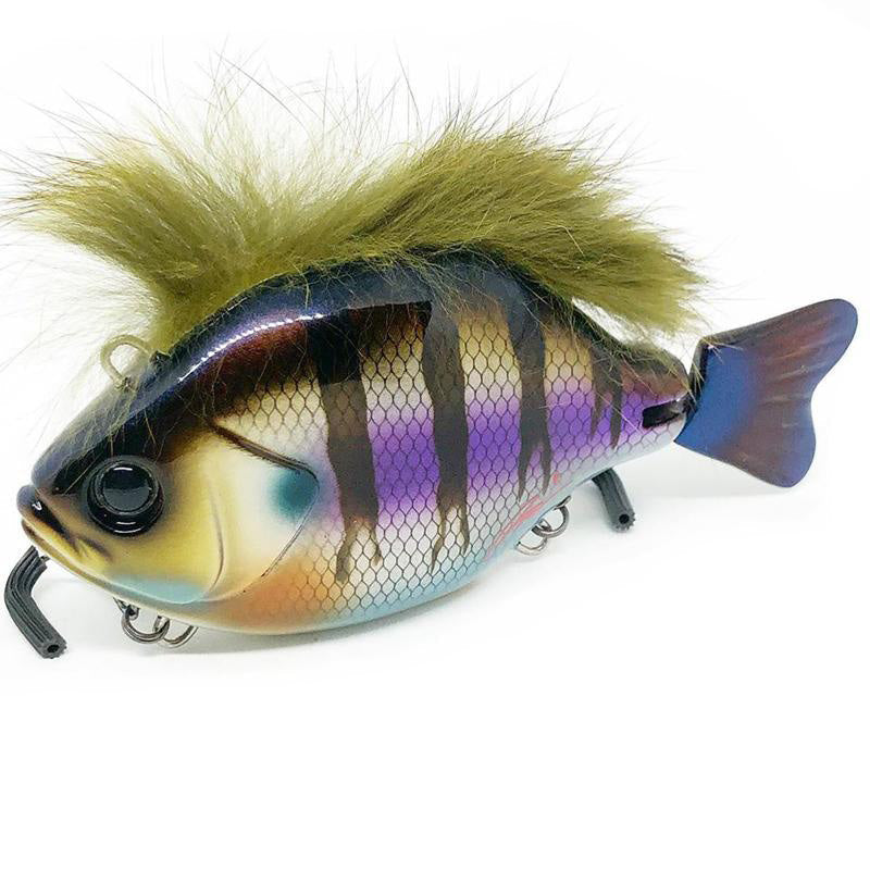 ATTIC Lures Flat B.G Jr. Swimbait - #05 Chartreuse Gill - Carolina Fishing Tackle LLC