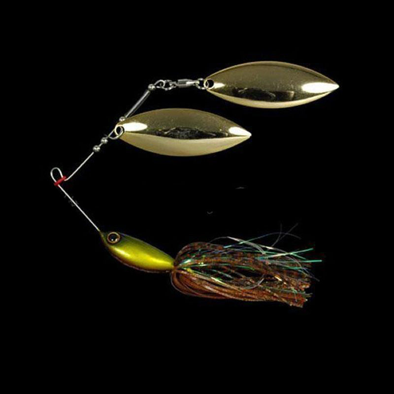 Biovex Lues 3/8 oz Stangun Spinnerbait (DW) Spinnerbait - #06 Black-#07 Kurokin - Carolina Fishing Tackle LLC