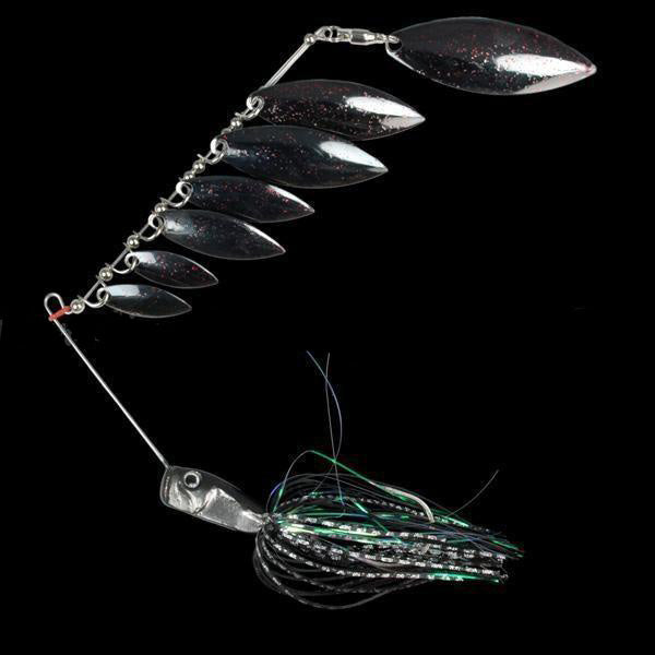 Biovex Lures 3/8 oz Hyper 7 Spinnerbait - #02 White-#04 Fire Tiger-#05 Red-#06 Black-#07 Kurokin-#10 White Chart - Carolina Fishing Tackle LLC