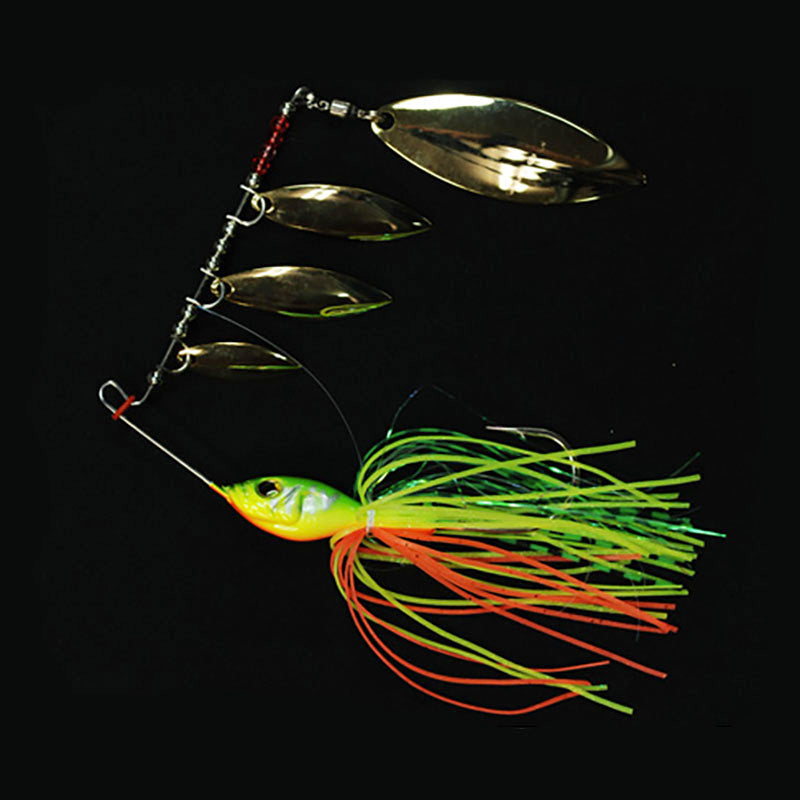 Biovex Lures Stangun 4 Willow 3/8 oz Spinnerbait - #04 Fire Tiger - Carolina Fishing Tackle LLC