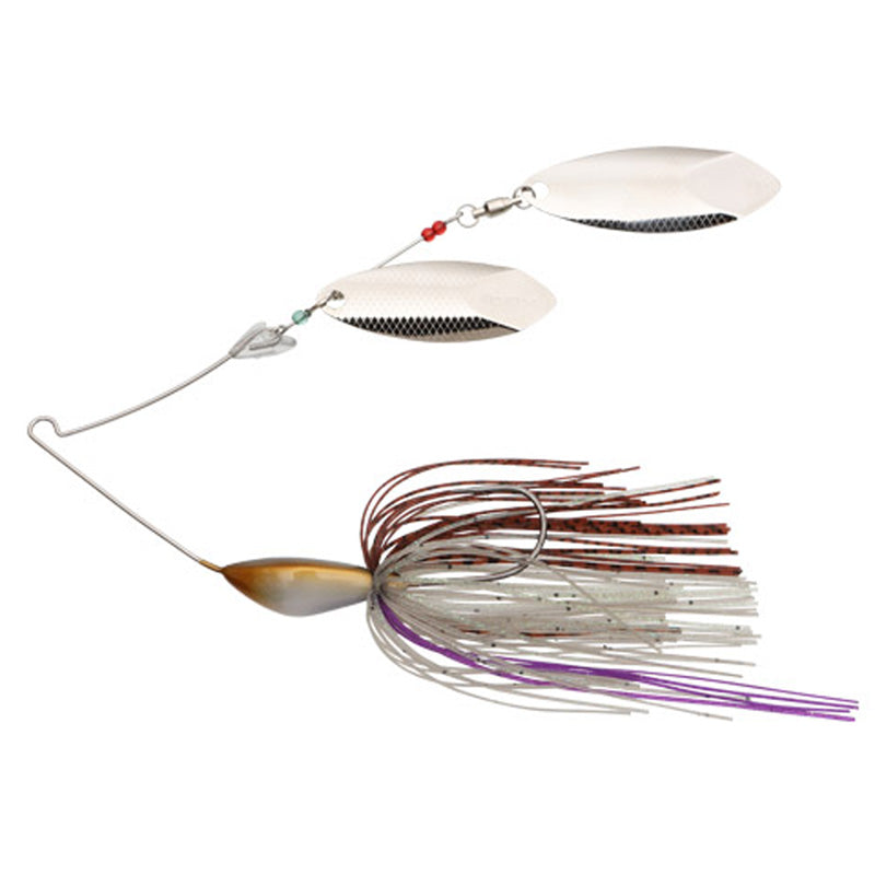 DSTYLE D-SPIKER Spinnerbait - #3 Brown Shad / 3/8 oz-#3 Brown Shad / 1/2 oz-#4 Black Blue Black / 3/8 oz-#4 Black Blue Black / 1/2 oz - Carolina Fishing Tackle LLC