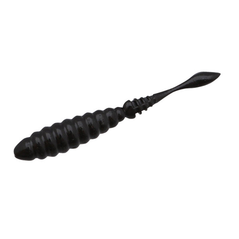 DSTYLE D1 3.8” Finesse Trailer 8pk - #07 Black - Carolina Fishing Tackle LLC