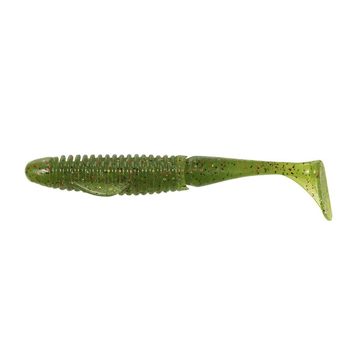 DUO Realis 5” BooStar Wake Swimbait 5pk - #F006 Watermelon/Red Flake-#F007 Sukapanon-#F008 Bluegill-#F018 Green Pumpkin Red Flake-#F019 Smoke/Silver Purple Flakes-#F020 Clear Copper Flake-#F030 Sparkle Shrimp-#F033 Olive Shrimp-#F034 Light Green Pumpkin Blue Flake-#F035 Pink Yoshinobori - Carolina Fishing Tackle LLC