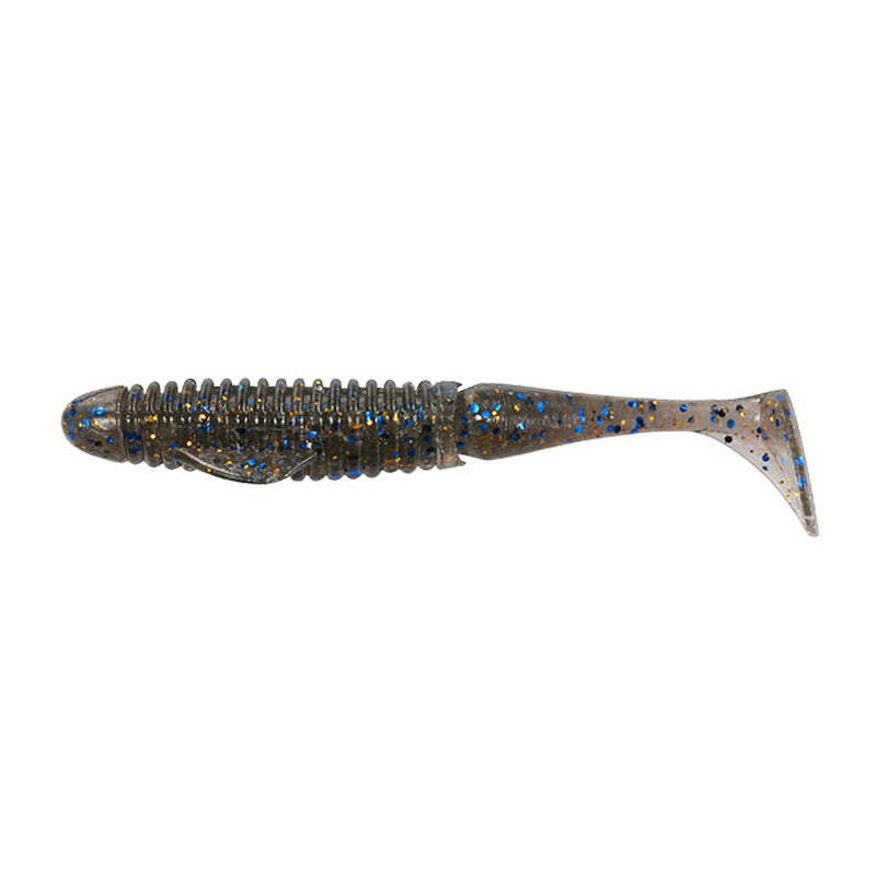 DUO Realis 5” BooStar Wake Swimbait 5pk - #F006 Watermelon/Red Flake-#F007 Sukapanon-#F008 Bluegill-#F018 Green Pumpkin Red Flake-#F019 Smoke/Silver Purple Flakes-#F020 Clear Copper Flake-#F030 Sparkle Shrimp-#F033 Olive Shrimp-#F034 Light Green Pumpkin Blue Flake-#F035 Pink Yoshinobori - Carolina Fishing Tackle LLC