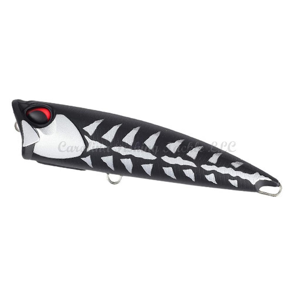 DUO Realis Fangpop 105 Popper - Matt Black Bone-Juliana Pink - Carolina Fishing Tackle LLC