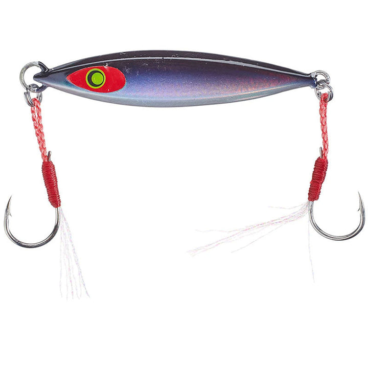 Damiki Fishing Tackle 3/4 oz Back Drop Spoon 2.5” - Black Holo-Chartreuse Shad-Holo Ayu-Spot Green-Holo Cyber Purple-Holo Cyber Gold - Carolina Fishing Tackle LLC