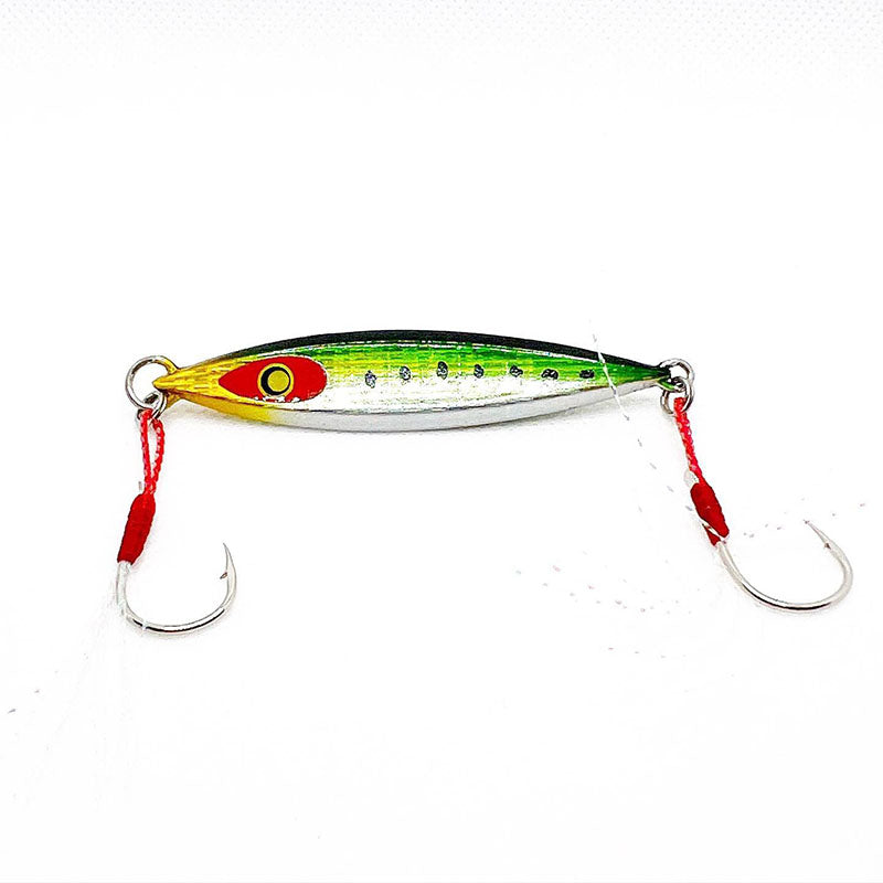 Damiki Fishing Tackle 3/4 oz Back Drop Spoon 2.5” - Black Holo-Chartreuse Shad-Holo Ayu-Spot Green-Holo Cyber Purple-Holo Cyber Gold - Carolina Fishing Tackle LLC