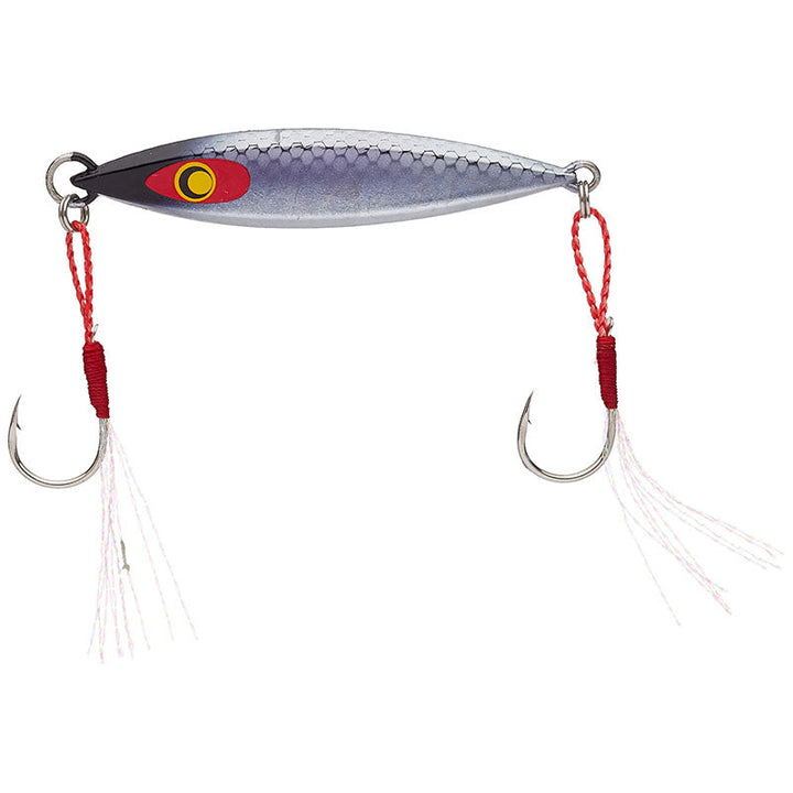 Damiki Fishing Tackle 3/4 oz Back Drop Spoon 2.5” - Black Holo-Chartreuse Shad-Holo Ayu-Spot Green-Holo Cyber Purple-Holo Cyber Gold - Carolina Fishing Tackle LLC