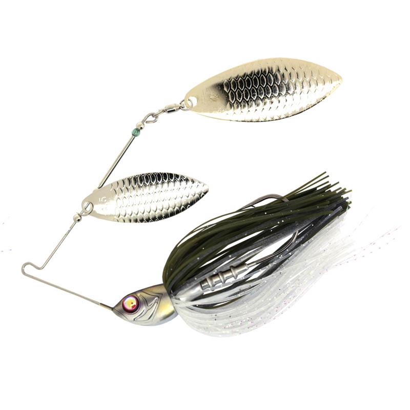 Damiki Fishing Tackle TOT (DW) Type-1 Spinnerbaits - #020 Snow Shad / 3/8 oz-#020 Snow Shad / 3/4 oz-#021 Amazing Chartreuse / 3/4 oz-#022 Brown Shad / 3/8 oz-#022 Brown Shad / 1/2 oz-#022 Brown Shad / 3/4 oz-#023 Luxury Gold / 3/8 oz-#023 Luxury Gold / 1/2 oz-#023 Luxury Gold / 3/4 oz-#025 Smelt Shad / 3/8 oz - Carolina Fishing Tackle LLC