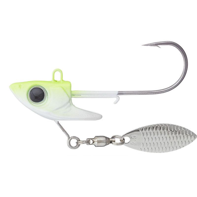 Damiki Fishing Tackle  Underspin Jig Head - Ayu / 1/2 oz - #3/0 - 2pk-Ayu / 3/4 oz - #3/0 - 2pk-Ayu / 1 oz - #5/0 - 2pk-Ayu / 1/8 oz- #1/0 - 3pk-Chartreuse / 1/2 oz - #3/0 - 2pk-Chartreuse / 3/4 oz - #3/0 - 2pk-Chartreuse / 1 oz - #5/0 - 2pk-Chartreuse / 3/8 oz - #2/0 - 3pk-Chartreuse / 1/8 oz- #1/0 - 3pk-Natural / 1/2 oz - #3/0 - 2pk - Carolina Fishing Tackle LLC