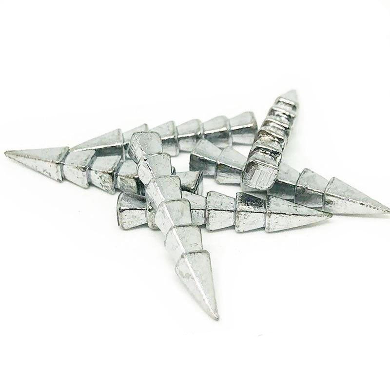 Decoy Nail Sinker DS-10 - 1/32 oz (0.9g)-9pk-1/24 oz (1.2g)-8pk-1/20 oz (1.5g)-7pk-1/16 oz (1.8g)-6pk - Carolina Fishing Tackle LLC
