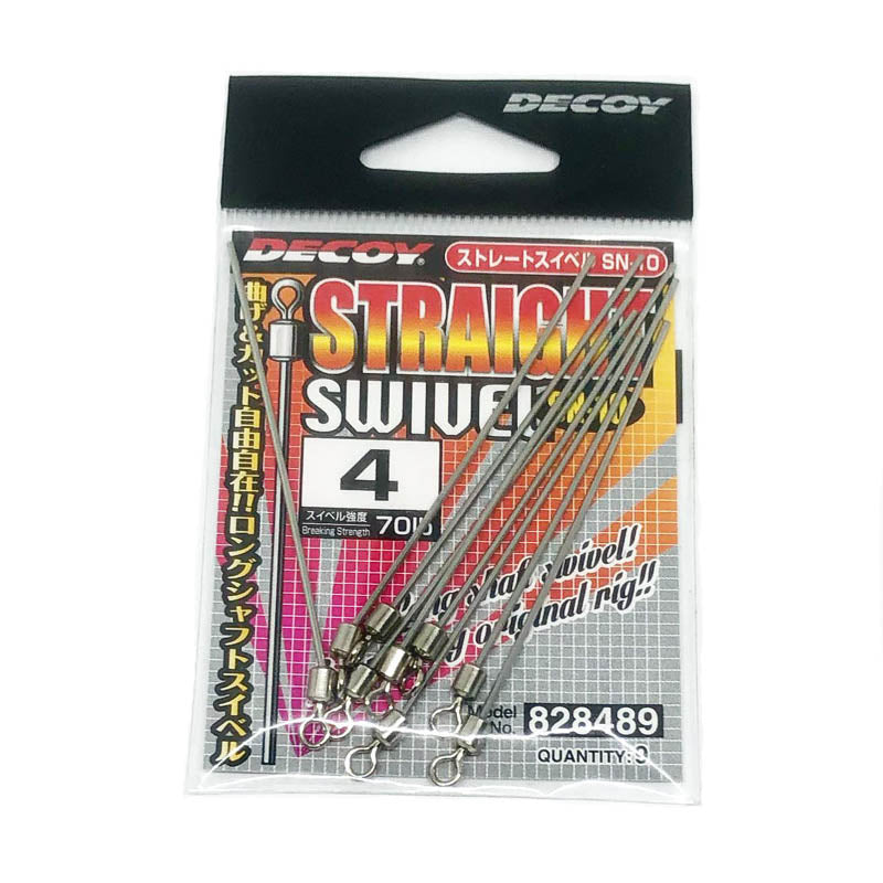 Decoy Straight Swivel SN-10 - #6-60lb-10pk-#2-80lb-8pk - Carolina Fishing Tackle LLC