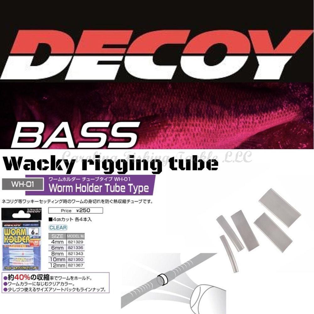 Decoy Worm Holder WH-01 Tube Type - 10mm - 4pk-12mm - 4pk - Carolina Fishing Tackle LLC