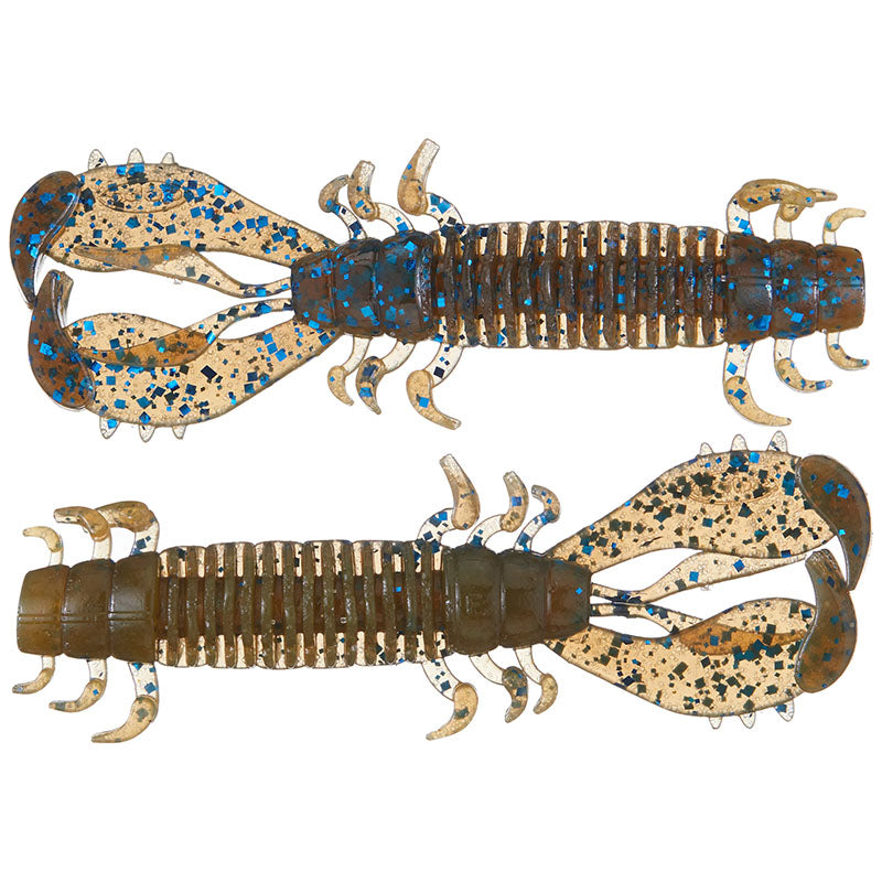 Deps 2.6" MS Craw 8pk Fishing Creature Baits - #18 Blue Melon-#28 Scuppernong-#45 Cherry Blossom-#51 Green Pumpkin Orange-#52 Green Pumpkin Chart-#71 Green Pumpkin Blue Flake-#144 Pumpkin Cheesecake - Carolina Fishing Tackle LLC