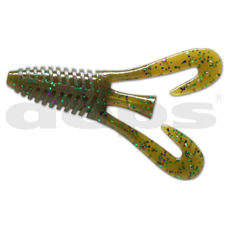Deps 3.5” Barbute (6pk) Creature Bait - #07 Black/Blue Flake - Carolina Fishing Tackle LLC