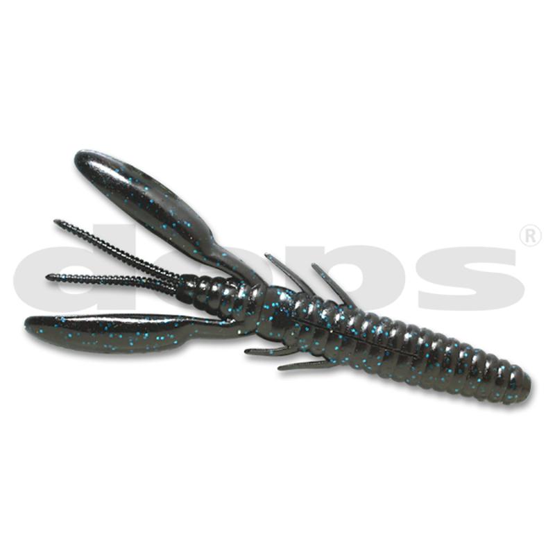 Deps 3" DEATHADDER Hog Creature Bait 8pk - #23 Blue Glitter Red Glitter-#37 Clear Peeper Copper Flake-#47 Florida Blue - Carolina Fishing Tackle LLC