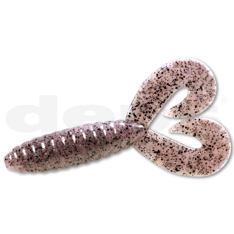 Deps 4.5" DEATHADDER Twin-Tail Grub 6pk - #02 Watermelon Seed-#28 Scuppernong-#40 Baby Bass-#58 Clear Rose Pepper-#64 Blue Gill-#88 Black/Red Flake - Carolina Fishing Tackle LLC