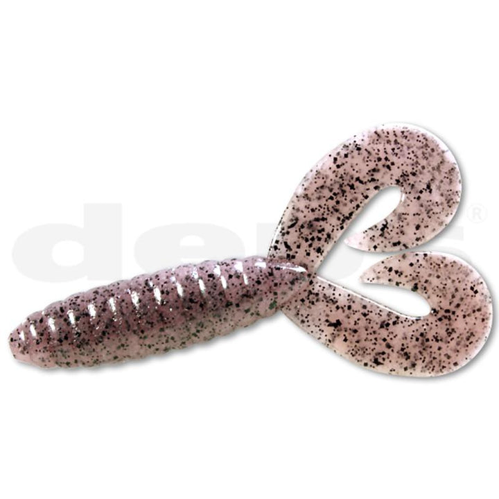 Deps 4.5" DEATHADDER Twin-Tail Grub 6pk - #02 Watermelon Seed-#28 Scuppernong-#40 Baby Bass-#58 Clear Rose Pepper-#64 Blue Gill-#88 Black/Red Flake - Carolina Fishing Tackle LLC