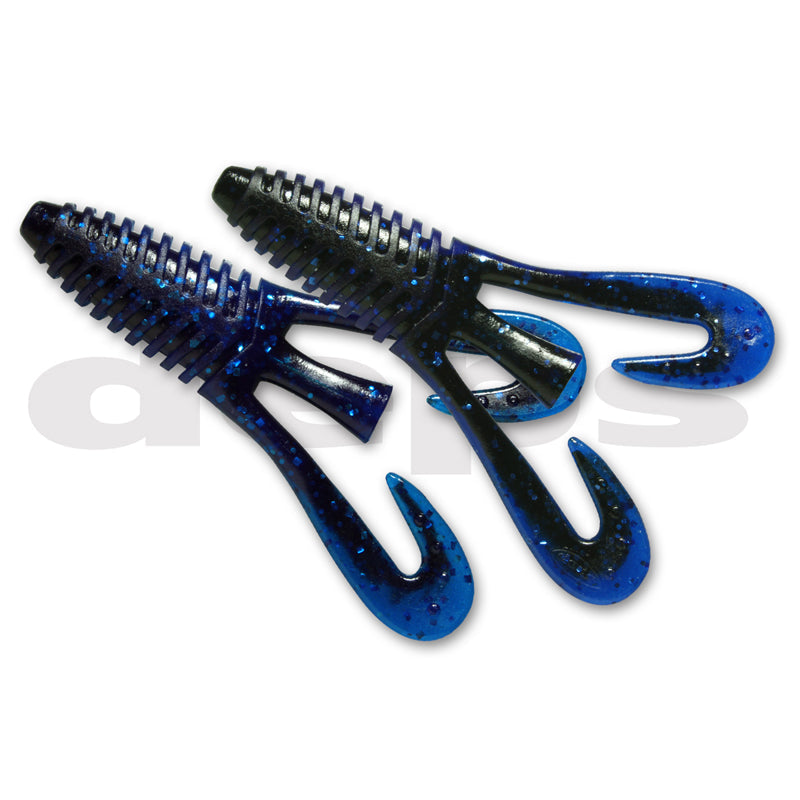 Deps 4” Barbute (6pk) Creature Baits - #12 Green Pumpkin-#28 Scappanon-#52 Green Pumpkin Chartreuse-#71 Green Pumpkin / Blue Flake-#73 Tan Water Melon-#141 Sakura Baby / Blue Flake - Carolina Fishing Tackle LLC