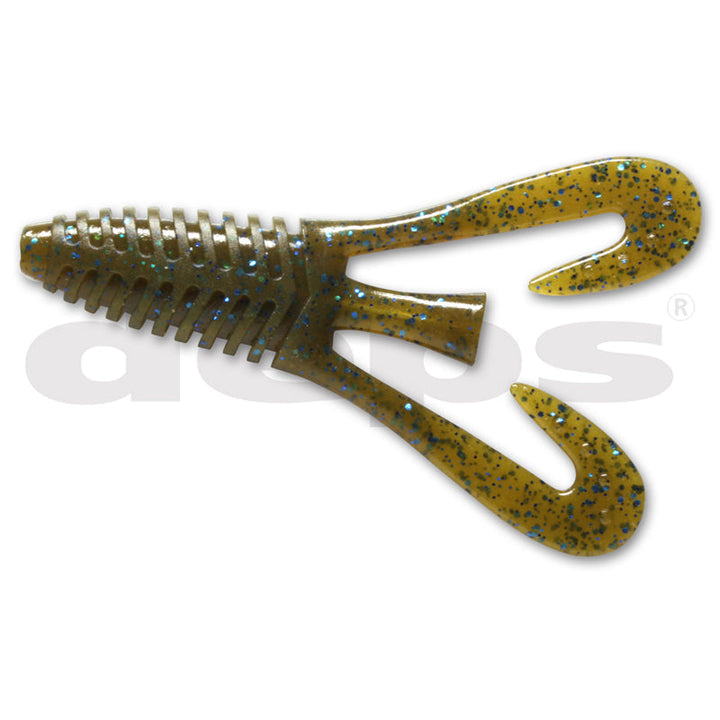 Deps 4” Barbute (6pk) Creature Baits - #12 Green Pumpkin-#28 Scappanon-#52 Green Pumpkin Chartreuse-#71 Green Pumpkin / Blue Flake-#73 Tan Water Melon-#141 Sakura Baby / Blue Flake - Carolina Fishing Tackle LLC