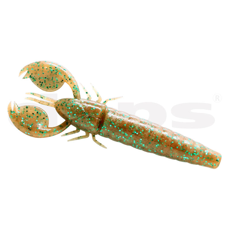 Deps 4" Clap Craw (6pk) Creature Bait - #02 Watermelon Seed-#12 Green Pumpkin-#13  Cinnamon / Green Flakes-#28 Scappanon-#29 June Bug-#40 Baby Bass-#45 Sakura Baby-#141 Sakura Baby / Blue Flake - Carolina Fishing Tackle LLC