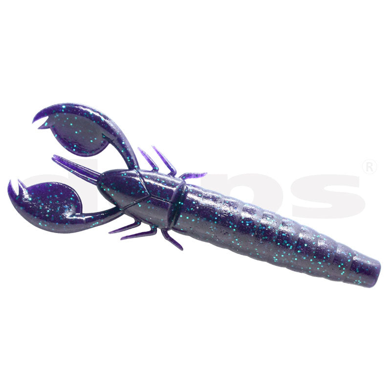 Deps 4" Clap Craw (6pk) Creature Bait - #02 Watermelon Seed-#12 Green Pumpkin-#13  Cinnamon / Green Flakes-#28 Scappanon-#29 June Bug-#40 Baby Bass-#45 Sakura Baby-#141 Sakura Baby / Blue Flake - Carolina Fishing Tackle LLC