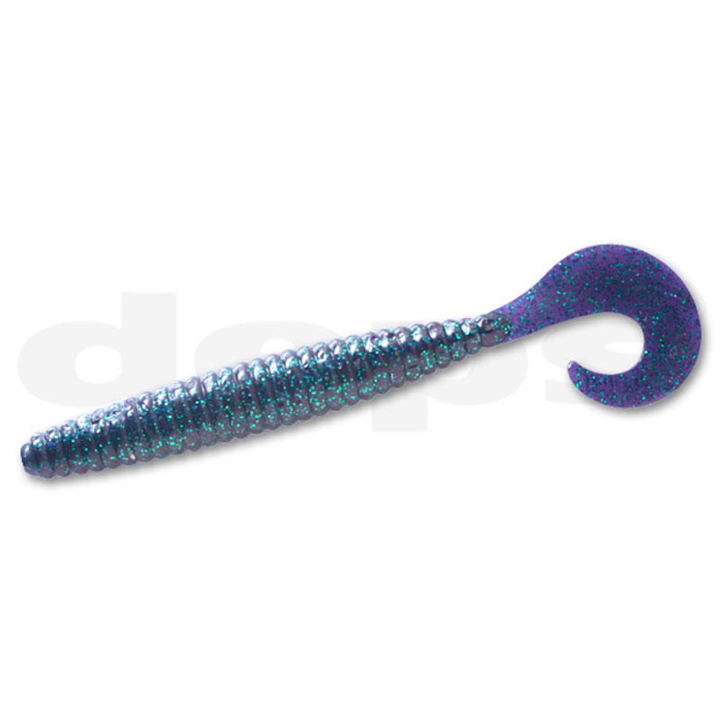 Deps 4” DEATHADDER Grub (8pk) - #13 Cinnamon/Green Flake-#15 Clear Pepper/Red Flake - Carolina Fishing Tackle LLC