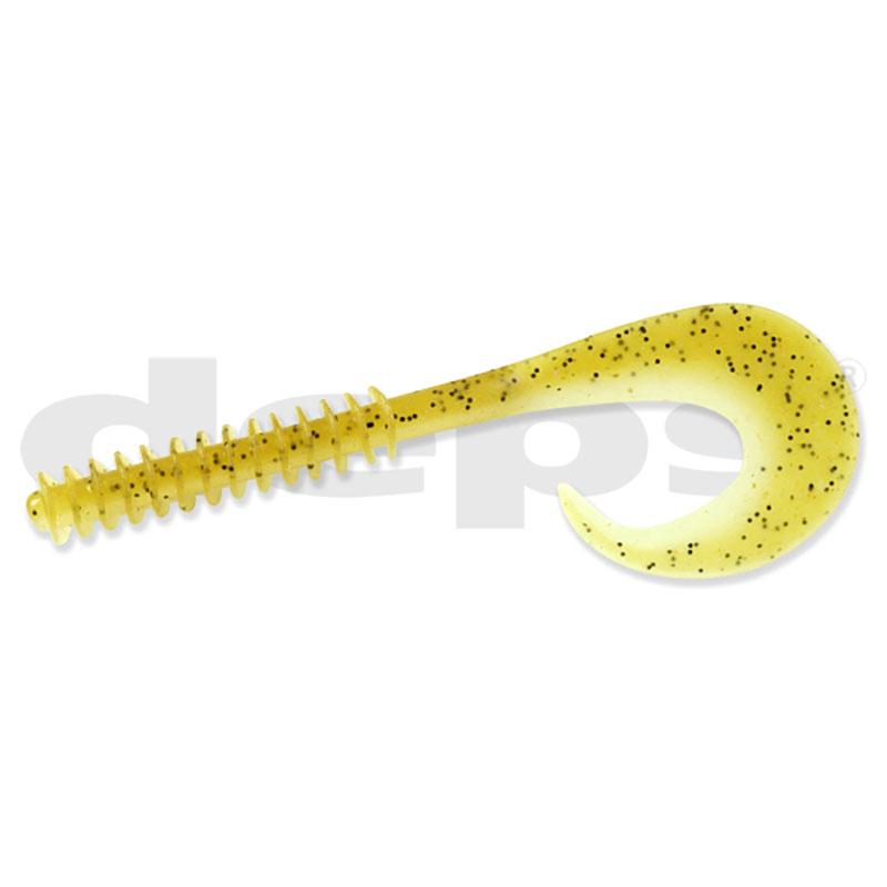 Deps 5.5” Stirrer Tail Worm 6pk - #02 Watermelon Seed-#18 Blue Melon-#28 Scuppernong-#64 Bluegill-#114 Champaign Pepper/Blue Flake-#135 Scuppernong/Blue Flake - Carolina Fishing Tackle LLC