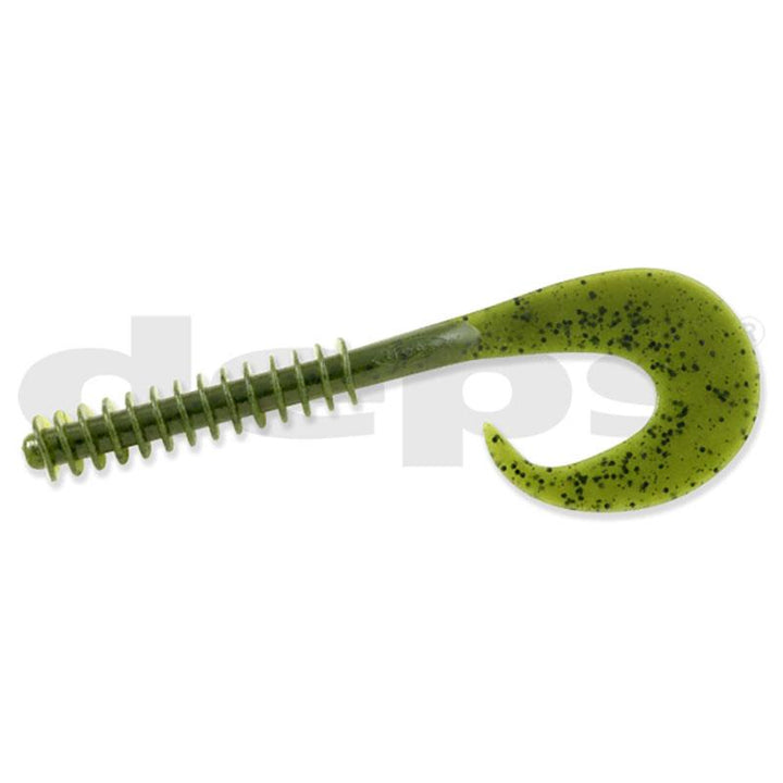 Deps 5.5” Stirrer Tail Worm 6pk - #02 Watermelon Seed-#18 Blue Melon-#28 Scuppernong-#64 Bluegill-#114 Champaign Pepper/Blue Flake-#135 Scuppernong/Blue Flake - Carolina Fishing Tackle LLC