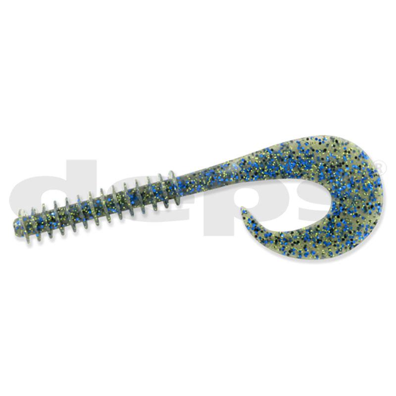 Deps 5.5” Stirrer Tail Worm 6pk - #02 Watermelon Seed-#18 Blue Melon-#28 Scuppernong-#64 Bluegill-#114 Champaign Pepper/Blue Flake-#135 Scuppernong/Blue Flake - Carolina Fishing Tackle LLC