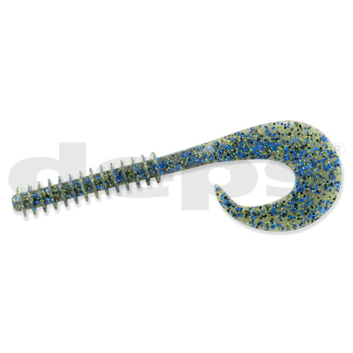 Deps 5.5” Stirrer Tail Worm 6pk - #02 Watermelon Seed-#18 Blue Melon-#28 Scuppernong-#64 Bluegill-#114 Champaign Pepper/Blue Flake-#135 Scuppernong/Blue Flake - Carolina Fishing Tackle LLC