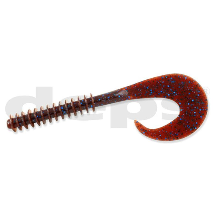 Deps 5.5” Stirrer Tail Worm 6pk - #02 Watermelon Seed-#18 Blue Melon-#28 Scuppernong-#64 Bluegill-#114 Champaign Pepper/Blue Flake-#135 Scuppernong/Blue Flake - Carolina Fishing Tackle LLC