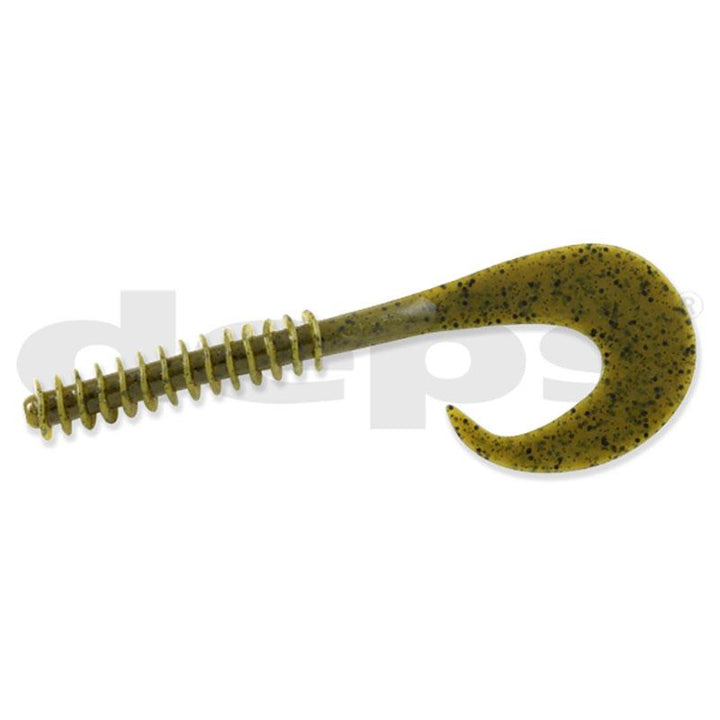 Deps 5.5” Stirrer Tail Worm 6pk - #02 Watermelon Seed-#18 Blue Melon-#28 Scuppernong-#64 Bluegill-#114 Champaign Pepper/Blue Flake-#135 Scuppernong/Blue Flake - Carolina Fishing Tackle LLC