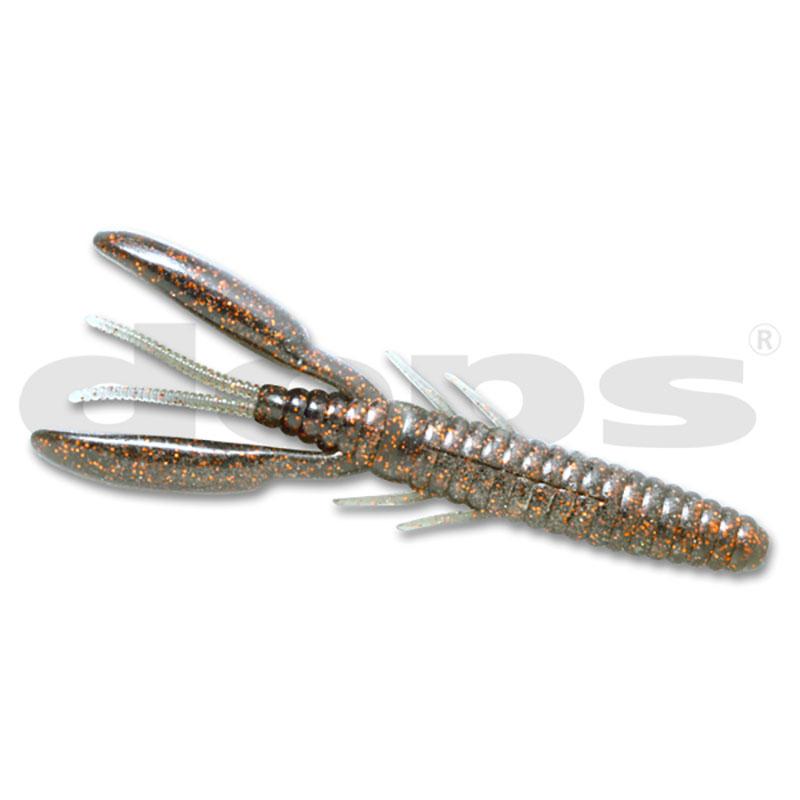 Deps 5" DEATHADDER Hog Creature Bait 6pk - #32 Clear-#37 Clear Pepper/Copper Flake-#47 Florida Blue - Carolina Fishing Tackle LLC