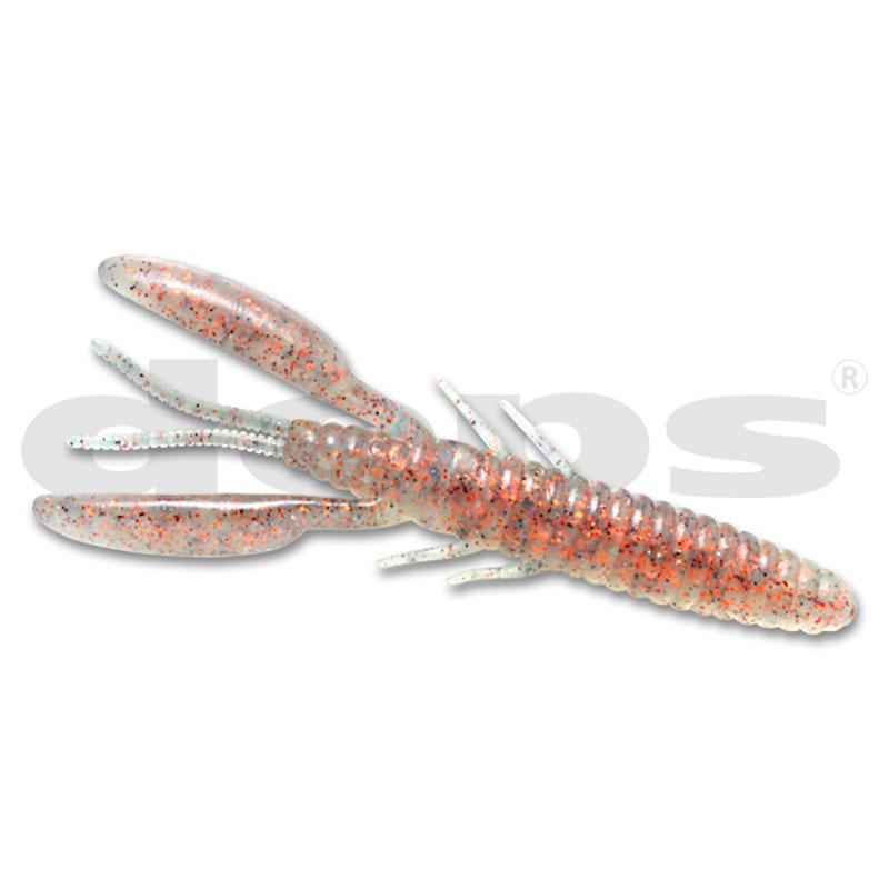 Deps 5" DEATHADDER Hog Creature Bait 6pk - #32 Clear-#37 Clear Pepper/Copper Flake-#47 Florida Blue - Carolina Fishing Tackle LLC
