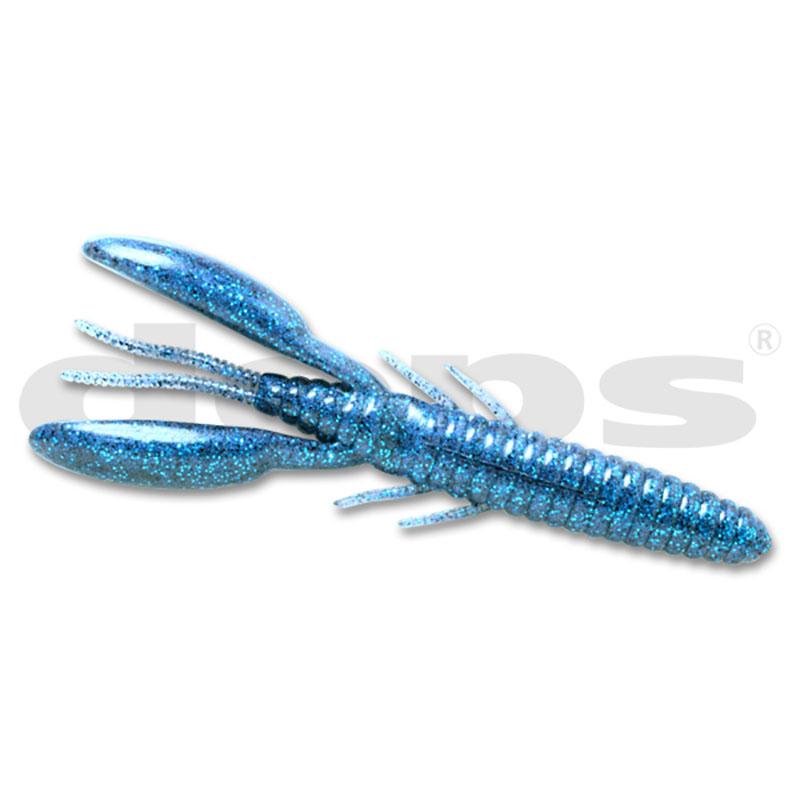 Deps 5" DEATHADDER Hog Creature Bait 6pk - #32 Clear-#37 Clear Pepper/Copper Flake-#47 Florida Blue - Carolina Fishing Tackle LLC