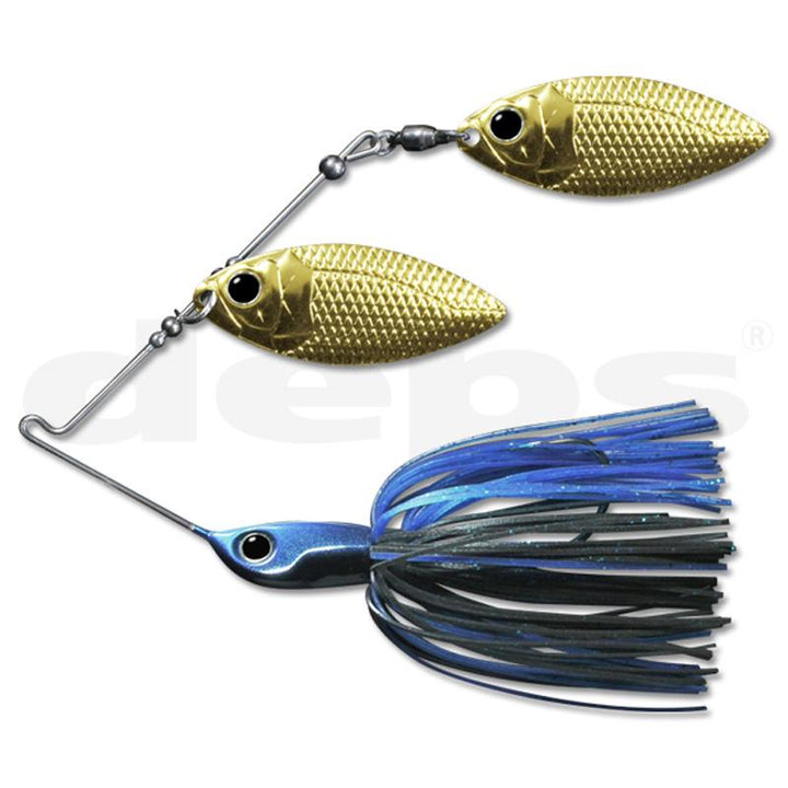 Deps B Custom 1/2 oz Spinnerbait (DW) - #03 Blue Smoke-#06 Black Gold-#14 Albino - Carolina Fishing Tackle LLC