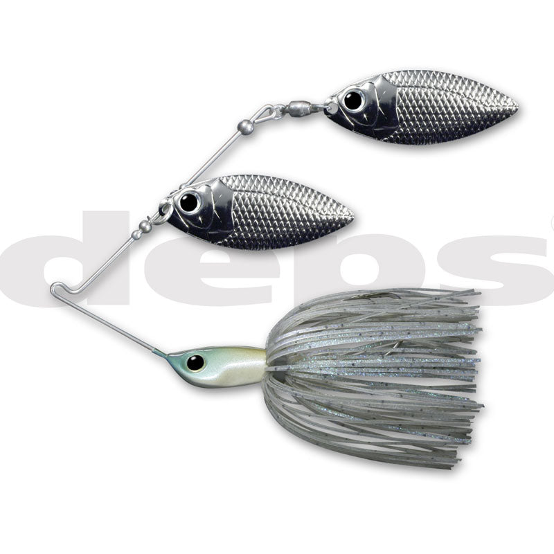 Deps B Custom 1/2 oz Spinnerbait (DW) - #03 Blue Smoke-#06 Black Gold-#14 Albino - Carolina Fishing Tackle LLC