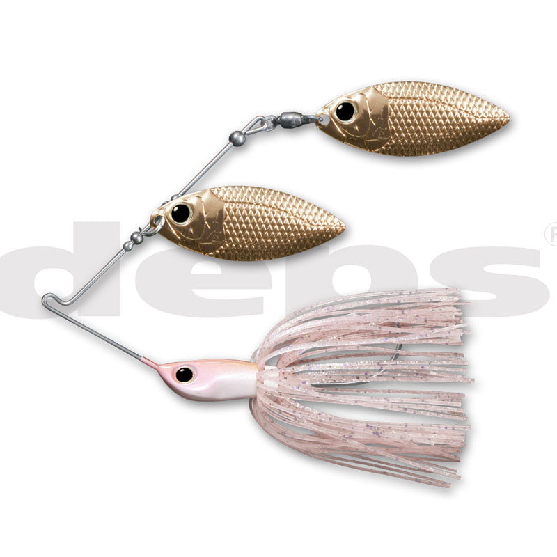 Deps B Custom 1/2 oz Spinnerbait (DW) - #03 Blue Smoke-#06 Black Gold-#14 Albino - Carolina Fishing Tackle LLC