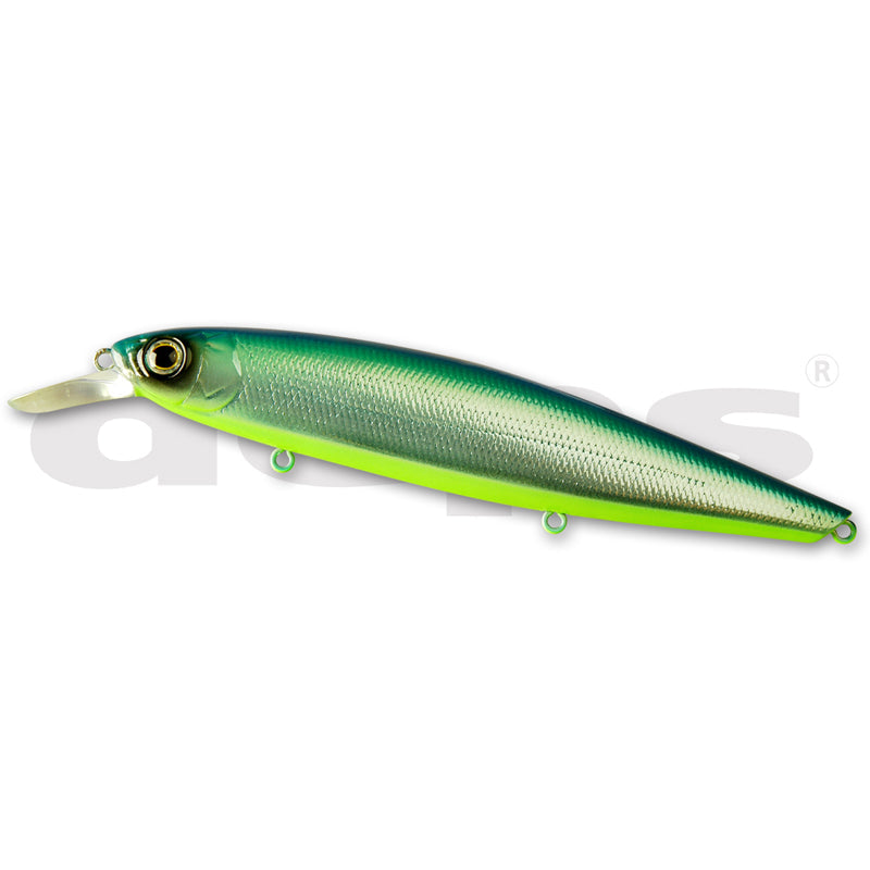 Deps Balisong Minnow 100SP Jerkbait - #09 Half Mirror Wakasagi-#17 Horizon Shad-#18 Deadly Keta Basu-#22 GM Crokin-#29 Skeleton Dazzler - Carolina Fishing Tackle LLC