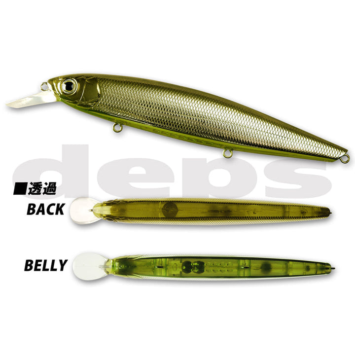 Deps Balisong Minnow 100SP Jerkbait - #09 Half Mirror Wakasagi-#17 Horizon Shad-#18 Deadly Keta Basu-#22 GM Crokin-#29 Skeleton Dazzler - Carolina Fishing Tackle LLC