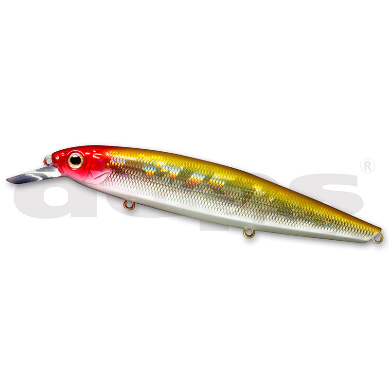Deps Balisong Minnow 100SP Jerkbait - #09 Half Mirror Wakasagi-#17 Horizon Shad-#18 Deadly Keta Basu-#22 GM Crokin-#29 Skeleton Dazzler - Carolina Fishing Tackle LLC