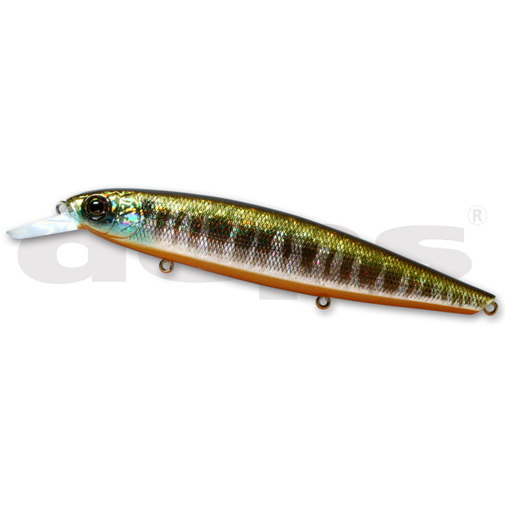 Deps Balisong Minnow 100SP Jerkbait - #09 Half Mirror Wakasagi-#17 Horizon Shad-#18 Deadly Keta Basu-#22 GM Crokin-#29 Skeleton Dazzler - Carolina Fishing Tackle LLC