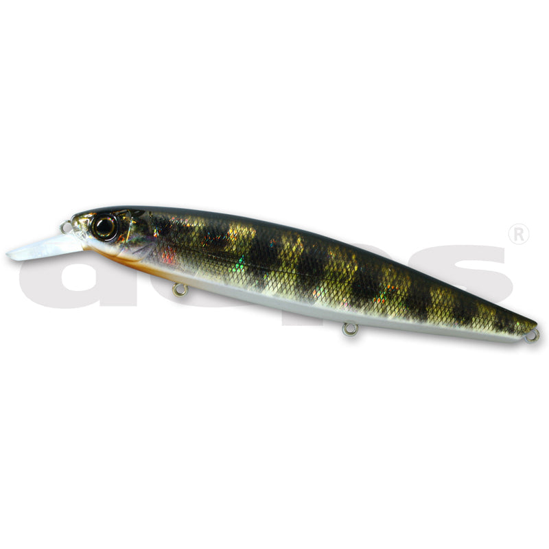 Deps Balisong Minnow 100SP Jerkbait - #09 Half Mirror Wakasagi-#17 Horizon Shad-#18 Deadly Keta Basu-#22 GM Crokin-#29 Skeleton Dazzler - Carolina Fishing Tackle LLC