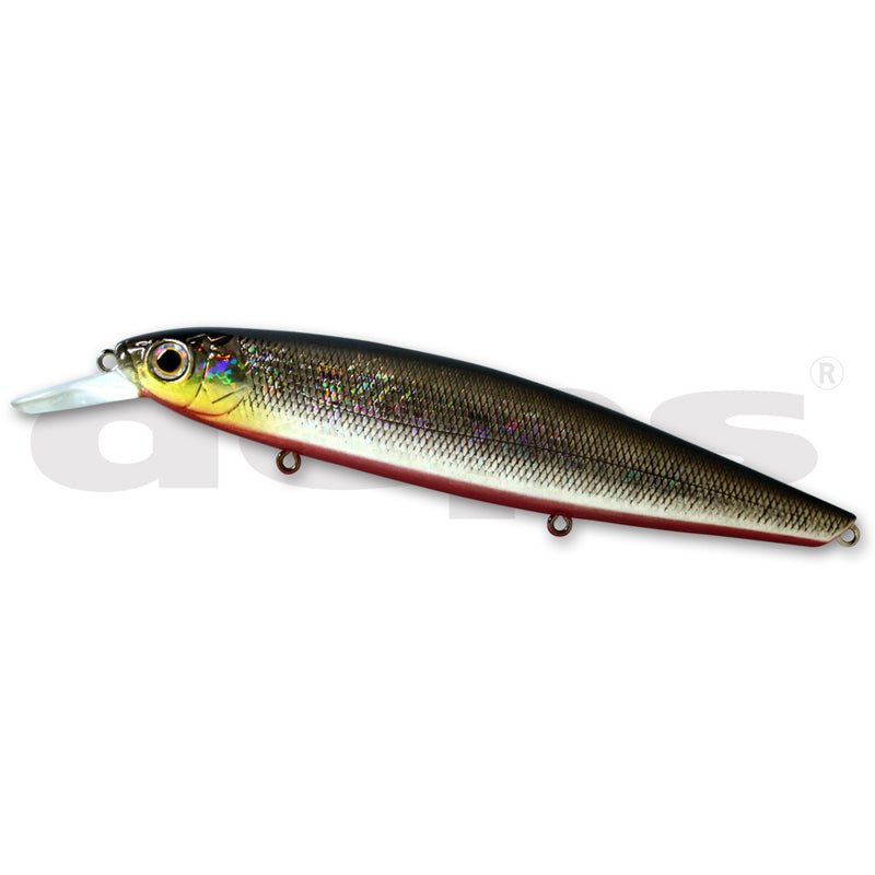 Deps Balisong Minnow 100SP Jerkbait - #09 Half Mirror Wakasagi-#17 Horizon Shad-#18 Deadly Keta Basu-#22 GM Crokin-#29 Skeleton Dazzler - Carolina Fishing Tackle LLC