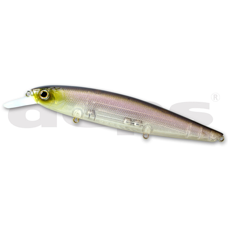 Deps Balisong Minnow 130SP Jerkbait - #09 Half Mirror Wakasagi-#17 Horizon Shad-#18 Deadly Keta Hasu-#20 GM Ayu-#22 GM Black Gold-#29 Skeleton Dazzle-#30 Gamet-#34 Wakasagi Glitter - Carolina Fishing Tackle LLC