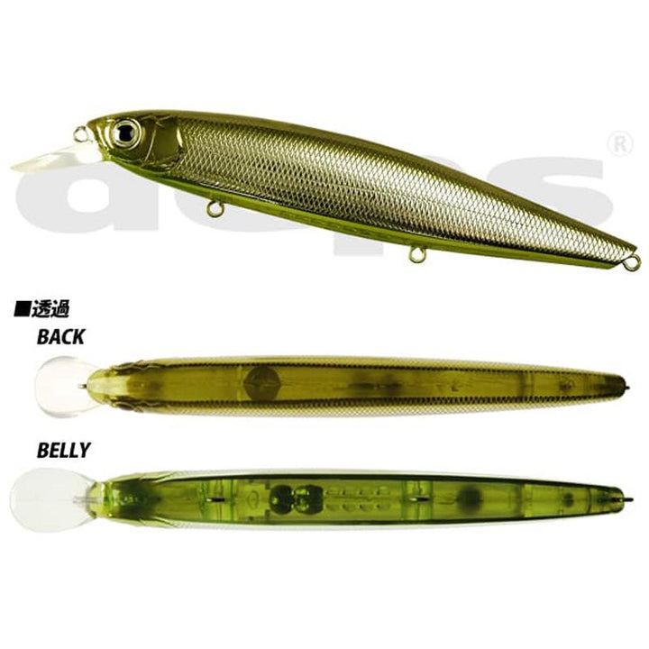 Deps Balisong Minnow 130SP Jerkbait - #09 Half Mirror Wakasagi-#17 Horizon Shad-#18 Deadly Keta Hasu-#20 GM Ayu-#22 GM Black Gold-#29 Skeleton Dazzle-#30 Gamet-#34 Wakasagi Glitter - Carolina Fishing Tackle LLC