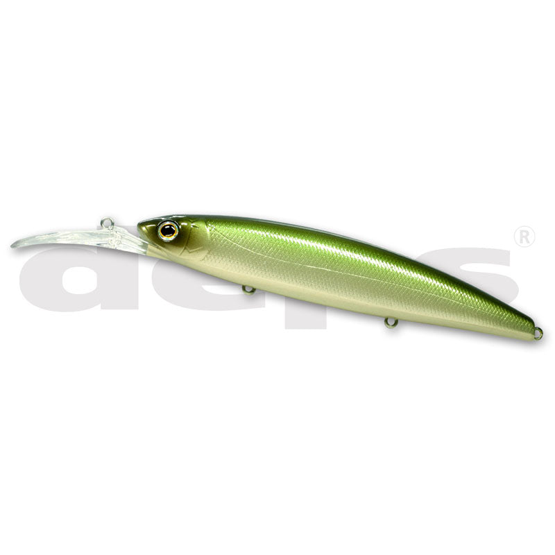Deps Balisong Minnow Longbill 130 (SF) Jerkbait - #09 Half Mirror Wakasagi-#18 Deadly Keta Hasu-#22 GM Black Gold-#23 Grass Belly Shiner-#24 Blue Moon Galaxy-#28 Clown-#29 Silver Shad-#30 Gamet - Carolina Fishing Tackle LLC